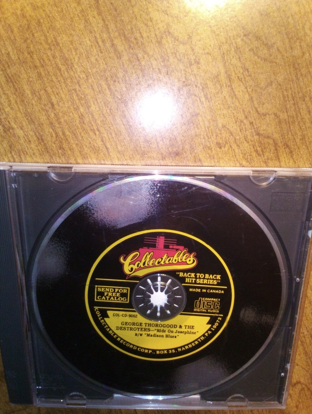 George Thorogood & The Destroyers Ride On Josephine/Madison Blues 1993 CD